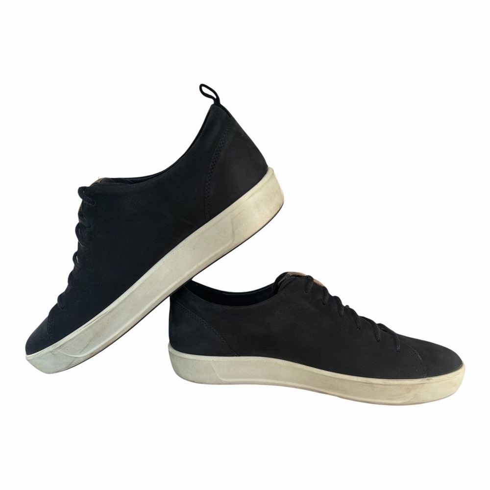 ECCO Soft 8 LX Men's Black Suede Leather Casual Comfort Sneaker Shoes Size 42 - Picture 7 of 11